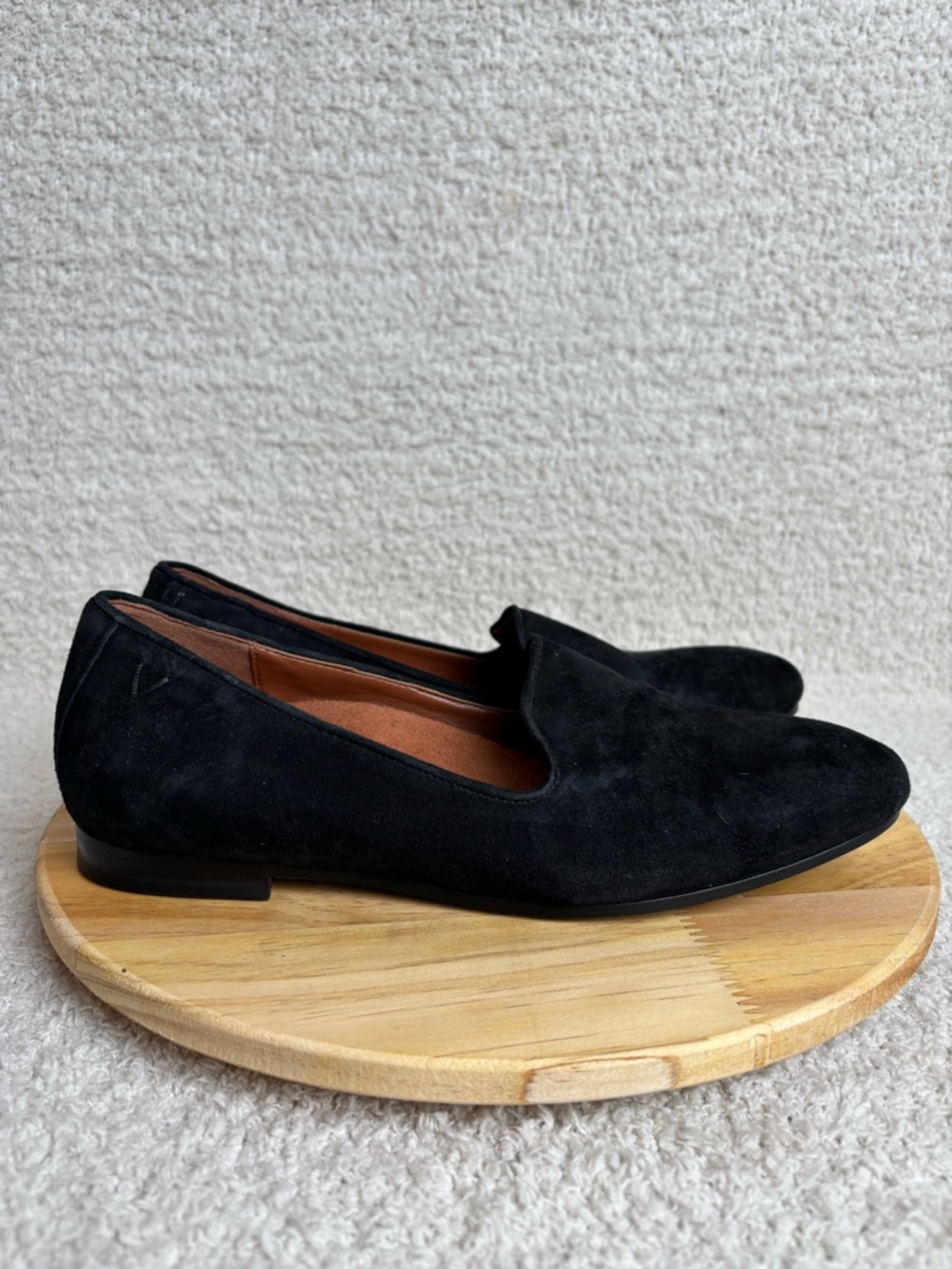 Vionic Shoe Womens 6.5 Black Willa Slip On Loafer Suede Arch Support Classic